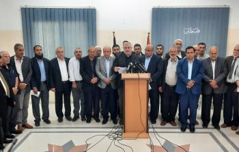 مؤتمر الفصائل لبحث التصعيد في نابلس (تصوير: محمود قاسم)