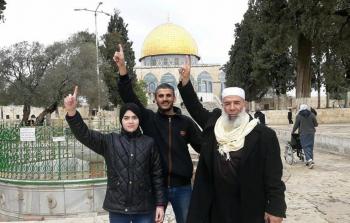 الشيخ أبو بكر الشيمي من عكا مرابطا في الأقصى منذ سنوات طويلة