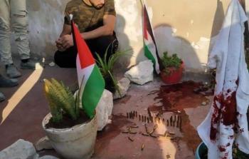 من مكان استشهاد الشابة سناء الطل