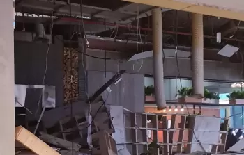 المطعم الذي انهار سقفه على رؤوس الزبائن في الكويت
