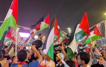 علم فلسطين يزاحم أعلام الدول المشاركة في مونديال قطر