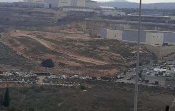 مدخل من مستوطنة أرئيل التي جرت فيها عملية الطعن