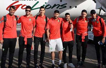 بعثة منتخب المغرب تصل  قطر