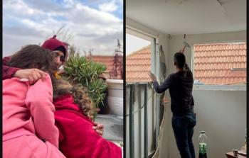 عائلة العجلوني تتخذ من ردهة المطبخ مهدًا لأطفالها