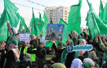 مهرجان إحياء ذكرى انطلاقة حركة حماس الـ35 في غزة