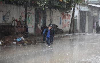 أمطار في مدينة غزة