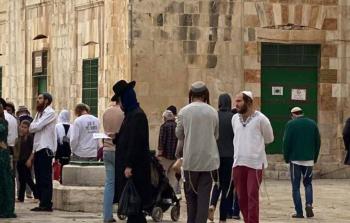 مستوطنون يقتحمون باحات الأقصى المبارك