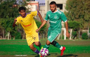 جانب من مباراة الشجاعية والزوايدة