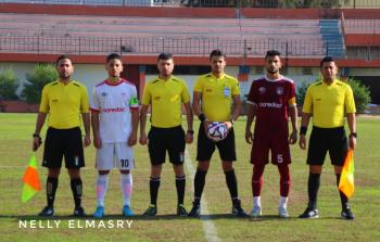 طاقم حكام مباراة بيت حانون وغزة الرياضي