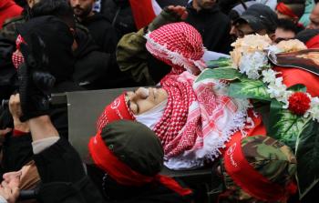 تشييع جثمان الشهيد خمور