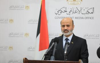 الزريعي استعرض انجازات وزاراة الاقتصاد بغزة خلال عام 2022 (تصوير: رمضان الأغا)