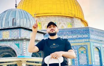 الشهيد خيري علقم في باحات الأقصى - أرشيف