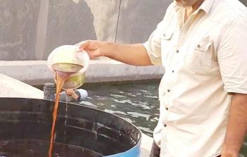 إياد العطار صاحب مزرعة سمكية