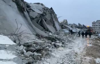 مصرع 8 لاجئين فلسطينيين بينهم 3 أطفال من  جرّاء الزلزال في سوريا