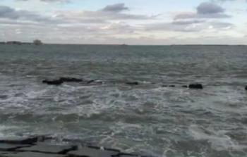 بحر الاسكندرية بعد تغير لونه للأسود