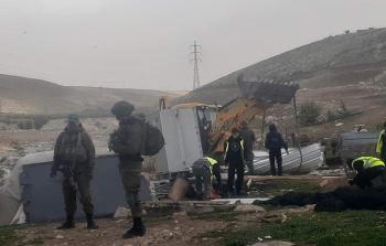 الاحتلال يهدم منشأة فلسطينية في القدس اليوم