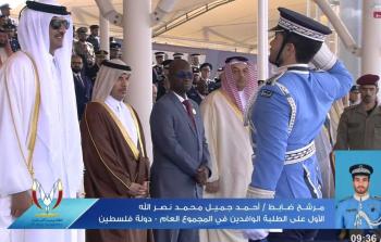 طالب من غزة يحصد المرتبة الأولى على المبتعثين العرب بكلية الشرطة بقطر