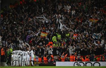 فرحة لاعبي وجماهير ريال مدريد بالنتيجة
