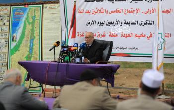 جانب من جلسة التشريعي بغزة في الذكرى السابعة والأربعين ليوم الأرض (تصوير: محمود أبو حصيرة)