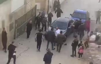 مشهد من مكان الحادث الذي أودى لمصرع الأطفال الثلاثة