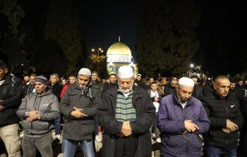 صلاة العشاء والتراويح في الأقصى
