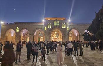 صلاة الفجر في المسجد الأقصى - أمس