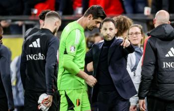 إصابة كورتوا مع منتخب بلجيكا وعودته إلى مدريد