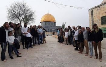 مستوطنون يقتحمون الأقصى بحماسة شرطة الاحتلال (أرشيفية)