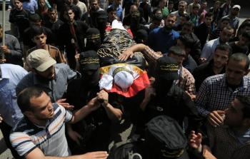 صورة أرشيفية لتشييع أحد مقاتلي سرايا القدس