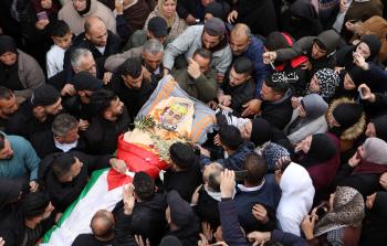 من جنازة تشييع الطفل مصطفى صباح