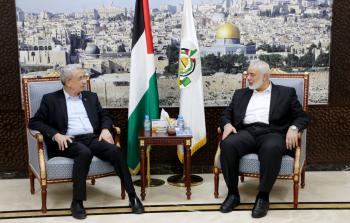 هنية والبرغوثي من لقاء أمس