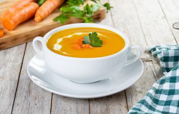 شوربة الجزر والكزبرة