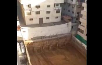 نقابة المهندسين تتابع إجراءات معالجة انهيار جدار استنادي بغزة