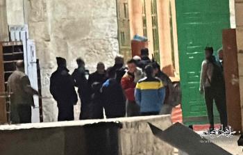 جانب من اقتحام قوات الاحتلال للمصلى القبلي في المسجد الأقصى