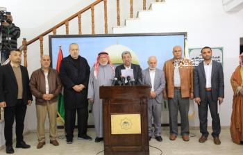 جانب من مؤتمر لجنة القدس والأقصى في التشريعي (تصوير: رمضان الأغا)