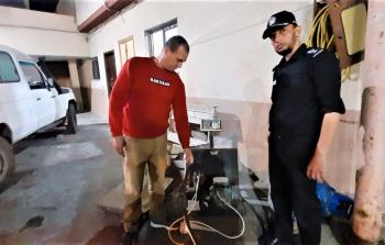 ضبط نقطتين عشوائيتين لتعبئة الغاز جنوب القطاع