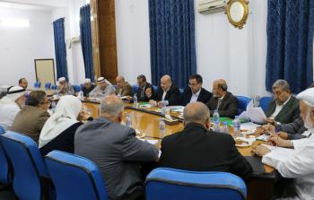 جانب من الاجتماع في المجلس التشريعي