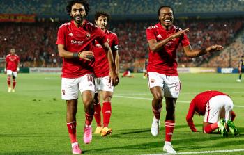 فرحة لاعبي الاهلي