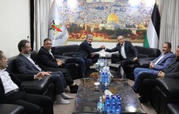 النخالة يستقبل مزهر ويستعرضا الوضع الميداني والسياسي