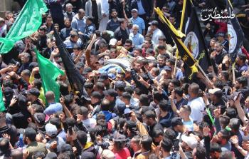 تشييع شعبي وفصائلي مهيب لشهداء العدوان الإسرائيلي على غزة