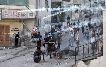 جانب من المواجهات مع الاحتلال في حوارة