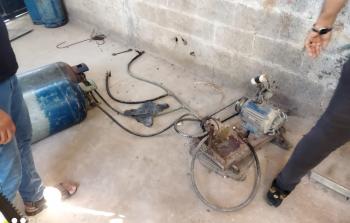 إحدى نقاط تعبئة الغاز العشوائية