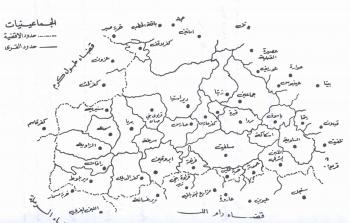 قرى قضاء نابلس- خريطة