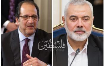 إسماعيل هنية يلتقي عباس كامل