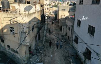 مشهد حي لآثار العدوان العسكري على جنين