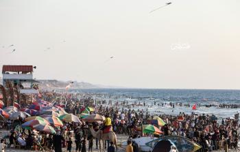 شاطئ بحر مدينة غزة - أرشيف