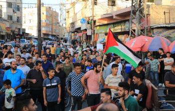 جانب من وقفة بخانيونس دعما لاجتماع الأمناء العامين ورفضا للحصار