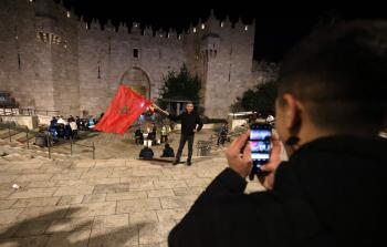 رفع العلم المغربي في منطقة باب العامود (أرشيفية)