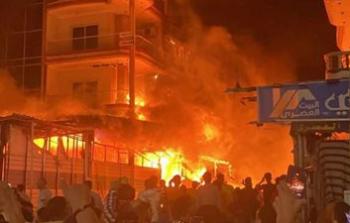 إصابات في انفجار انبوبة غاز بمعرض لبيع الأحذية بـ