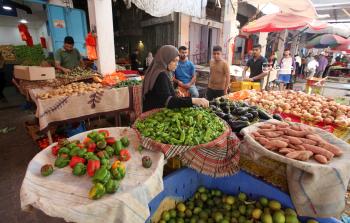 أحد أسواق الخضروات بغزة